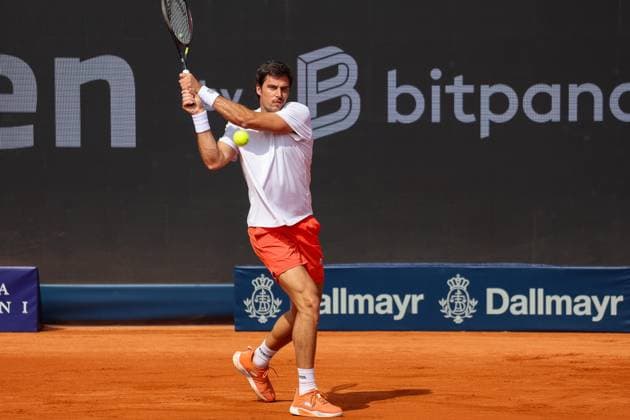 Borna Gojo (Kroatien), GER, BMW Open by Bitpanda, Borna Gojo (Kroatien) vs. Ben Shelton (USA), Tennis, ATP, Tennis Herren 500, Herren, 14.04.2025, GER, BMW Open by Bitpanda, Borna Gojo (Kroatien) vs. Ben Shelton (USA), Tennis, ATP 500, Herren, 14.04.2025 Muenchen Copyright: xEibner-Pressefoto JennixMaulx EP_JML
