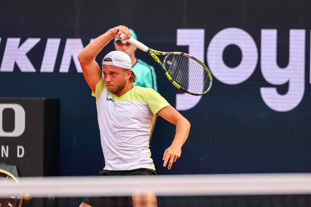 Alexandre Muller (FRA), GER, BMW Open by Bitpanda, Alexander Zverev (Deutschland) vs. Alexandre Muller (FRA), Tennis, ATP, Tennis Herren 500, Herren, 14.04.2025, GER, BMW Open by Bitpanda, Alexander Zverev (Deutschland) vs. Alexandre Muller (FRA), Tennis, ATP 500, Herren, 14.04.2025 Muenchen Copyright: xEibner-Pressefoto JennixMaulx EP_JML