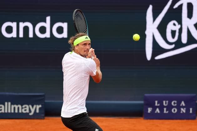 Alexander Zverev (Deutschland), GER, BMW Open by Bitpanda, Alexander Zverev (Deutschland) vs. Alexandre Muller (FRA), Tennis, ATP, Tennis Herren 500, Herren, 14.04.2025, GER, BMW Open by Bitpanda, Alexander Zverev (Deutschland) vs. Alexandre Muller (FRA), Tennis, ATP 500, Herren, 14.04.2025 Muenchen Copyright: xEibner-Pressefoto JennixMaulx EP_JML