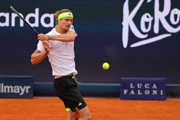 Alexander Zverev (Deutschland), GER, BMW Open by Bitpanda, Alexander Zverev (Deutschland) vs. Alexandre Muller (FRA), Tennis, ATP, Tennis Herren 500, Herren, 14.04.2025, GER, BMW Open by Bitpanda, Alexander Zverev (Deutschland) vs. Alexandre Muller (FRA), Tennis, ATP 500, Herren, 14.04.2025 Muenchen Copyright: xEibner-Pressefoto JennixMaulx EP_JML