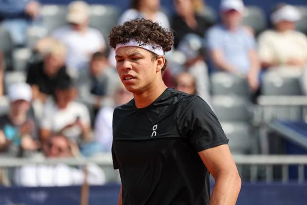 Ben Shelton (USA), GER, BMW Open by Bitpanda, Borna Gojo (Kroatien) vs. Ben Shelton (USA), Tennis, ATP, Tennis Herren 500, Herren, 14.04.2025, GER, BMW Open by Bitpanda, Borna Gojo (Kroatien) vs. Ben Shelton (USA), Tennis, ATP 500, Herren, 14.04.2025 Muenchen Copyright: xEibner-Pressefoto JennixMaulx EP_JML