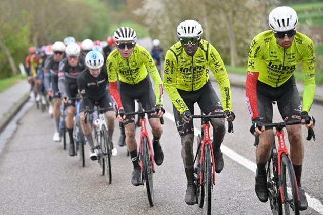 Ronde van Limburg 2025 - Men Elite TONGEREN, BELGIUM - APRIL 16 : Girmay Biniam (ERI) of Intermarche - Wanty pictured during the 77th edition of the Ronde van Limburg, an UCI Individual Road cycling, Rad, Radsport, Strasse race with start in Hasselt and finish in Tongeren after 178,6 km, organized by Flanders Classics on April 16, 2025 in Tongeren, Belgium, 16 04 2025 Tongeren Belgium Copyright: xJanxDexMeuleneirx