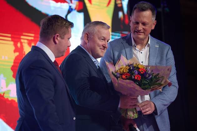 Verabschiedung von Frank Mantek in den Ruhestand GER, Deutsche Mannschaftsmeisterschaft Gewichtheben, Bundesliga-Finale im Gewichtheben, Deutsche Mannschaftsmeisterschaft, 1. Bundesliga, Saison 2024 2025, 26.04.2025 GER, Deutsche Mannschaftsmeisterschaft Gewichtheben, Bundesliga-Finale im Gewichtheben, Deutsche Mannschaftsmeisterschaft, 1. Bundesliga, Saison 2024 2025, 26.04.2025 Heidelberg