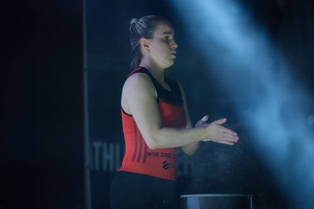 Celina Schoensiegel (SV Germania Obrigheim) GER, Deutsche Mannschaftsmeisterschaft Gewichtheben, Bundesliga-Finale im Gewichtheben, Deutsche Mannschaftsmeisterschaft, 1. Bundesliga, Saison 2024 2025, 26.04.2025 GER, Deutsche Mannschaftsmeisterschaft Gewichtheben, Bundesliga-Finale im Gewichtheben, Deutsche Mannschaftsmeisterschaft, 1. Bundesliga, Saison 2024 2025, 26.04.2025 Heidelberg