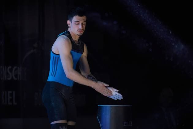 Ivan Dimov (Chemnitzer AC) Vorbereitung GER, Deutsche Mannschaftsmeisterschaft Gewichtheben, Bundesliga-Finale im Gewichtheben, Deutsche Mannschaftsmeisterschaft, 1. Bundesliga, Saison 2024 2025, 26.04.2025 GER, Deutsche Mannschaftsmeisterschaft Gewichtheben, Bundesliga-Finale im Gewichtheben, Deutsche Mannschaftsmeisterschaft, 1. Bundesliga, Saison 2024 2025, 26.04.2025 Heidelberg