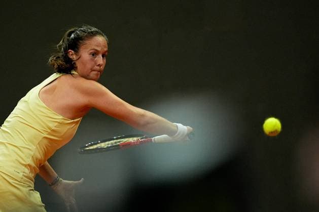 April 27, 2025, Madrid, Madrid, Spain: Daria Kasatkina of Australia plays against Ekaterina Alexandrova of Russia during the Mutua Madrid Open 2025, ATP, Tennis Herren Masters 1000 and WTA, Tennis Damen 1000, tennis tournament celebrated at Caja Magica on April 27, 2025 in Madrid, Spain. Madrid Spain - ZUMAa181 20250427_zaa_a181_469 Copyright: xDennisxAgyemanx