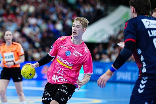 Torben Matzken (TVB Stuttgart, 22) GER, SG Flensburg-Handewitt vs. TVB Stuttgart, Handball, Bundesliga, Spieltag 27, Saison 2024 2025, 26.04.2025 GER, SG Flensburg-Handewitt vs. TVB Stuttgart, Handball, Bundesliga, Spieltag 27, Saison 2024 2025, 26.04.2025 Flensburg Copyright: xEibner-Pressefoto MarcelxvonxFehrnx EP_MFN