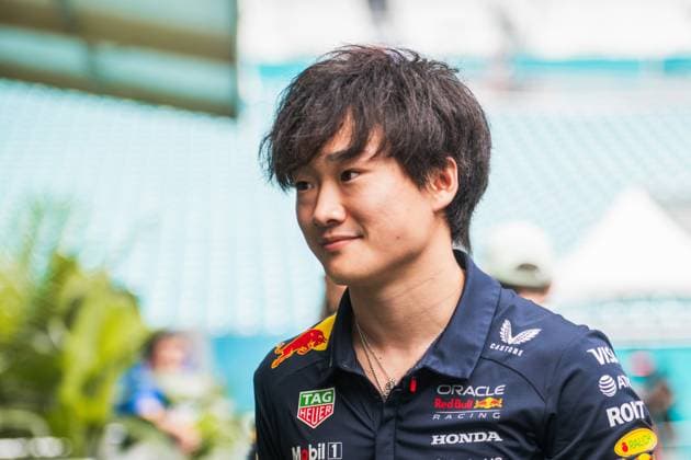 Yuki Tsunoda (Oracle Red Bull Racing, Japan, 22) USA, Formel 1 Weltmeisterschaft, Crypto.com Miami Grand Prix, Miami International Autodrome, Saison 2025, 04.05.2025 USA, Formel 1 Weltmeisterschaft, Crypto.com Miami Grand Prix, Miami International Autodrome, Saison 2025, 04.05.2025 Miami Copyright: xEibner-Pressefoto MaëvaxBurillox EP_MBO