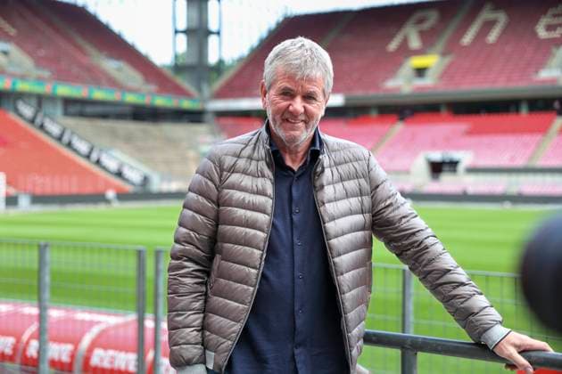GER, 2.FBL, PK 1. FC Koeln, kurzfristige Trainervorstellung 05.05.2025, Rheinenergie Stadion, Koeln, GER, 2.FBL, PK 1. FC Koeln, kurzfristige Trainervorstellung , im Bild: nach kurzfristiger Entlassung von Trainer Gerhard Struber und Geschäftsführer Keller wird erneut Friedhelm Funkel als Trainer für die beiden letzten Saisonspiele eingesetzt