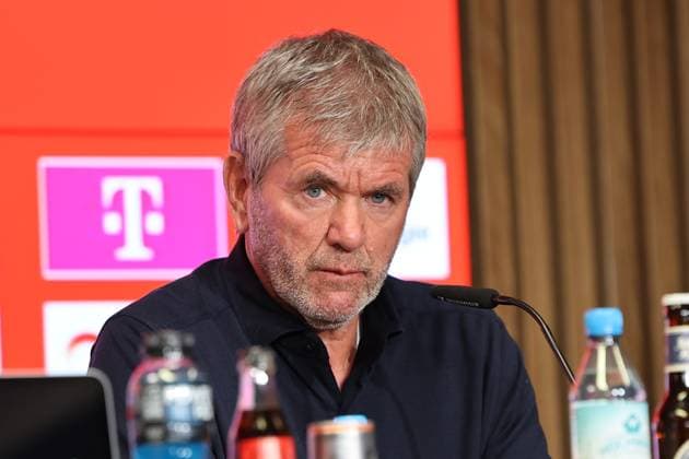 GER, 2.FBL, PK 1. FC Koeln, kurzfristige Trainervorstellung 05.05.2025, Rheinenergie Stadion, Koeln, GER, 2.FBL, PK 1. FC Koeln, kurzfristige Trainervorstellung , im Bild: nach kurzfristiger Entlassung von Trainer Gerhard Struber und Geschäftsführer Keller wird erneut Friedhelm Funkel als Trainer für die beiden letzten Saisonspiele eingesetzt