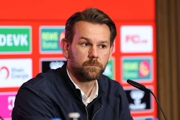 GER, 2.FBL, PK 1. FC Koeln, kurzfristige Trainervorstellung 05.05.2025, Rheinenergie Stadion, Koeln, GER, 2.FBL, PK 1. FC Koeln, kurzfristige Trainervorstellung , im Bild: Thomas Kessler vorrübergehend Geschäftsführer (1. FC Koeln),
