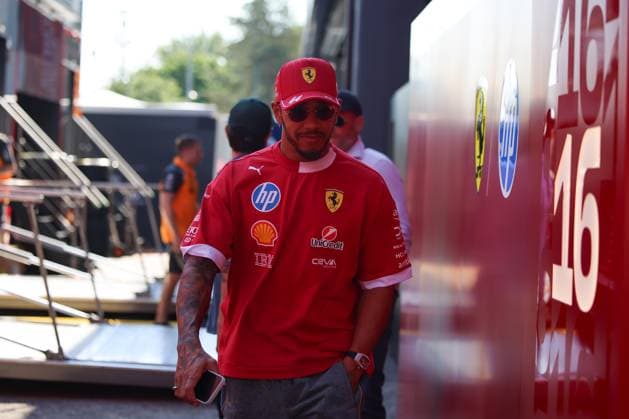 Lewis Hamilton (Scuderia Ferrari HP, 44), ITA, Formel 1 Weltmeisterschaft, Grand Prix Emilia-Romagna Imola, Autodromo Enzo e Dino Ferrari, Media Day, 15.05.2025 ITA, Formel 1 Weltmeisterschaft, Grand Prix Emilia-Romagna Imola, Autodromo Enzo e Dino Ferrari, Media Day, 15.05.2025 Imola Copyright: xEibner-Pressefoto AnnikaxGrafx EP_AGF