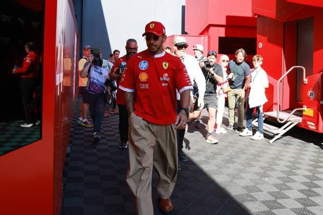 Lewis Hamilton (Scuderia Ferrari HP, 44), Race Day ,ITA, Formel 1 Weltmeisterschaft, Grand Prix Emilia-Romagna Imola, Autodromo Enzo e Dino Ferrari, 18.05.2025 Race Day, ITA, Formel 1 Weltmeisterschaft, Grand Prix Emilia-Romagna Imola, Autodromo Enzo e Dino Ferrari, 18.05.2025 Imola Copyright: xEibner-Pressefoto AnnikaxGrafx EP_AGF