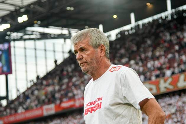 Friedhelm Funkel (Koeln Coach) Portrait, halbportrait, Bild, einzel, Einzelaufnahme, picture, single, solo, alleine, 18.05.2025 Fussball 1. FC Koeln vs 1. FC Kaiserslautern, Rheinenergiestadion, Koeln, DFB DFL REGULATIONS PROHIBIT ANY USE OF PHOTOGRAPHS AS IMAGE SEQUENCES AND OR QUASI-VIDEO NRW Germany