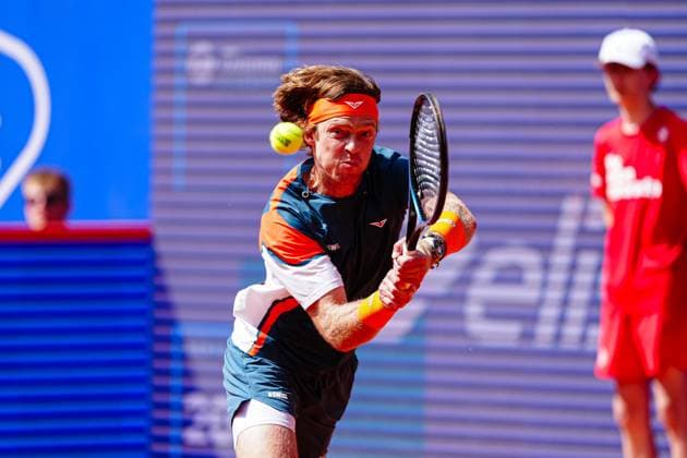 Andrey Rublev (RUS) GER, Andrey Rublev (RUS) vs. Justin Engel (GER), Tennis, ATP, Tennis Herren 500, Bitpanda Hamburg Open, Achtelfinale, 21.05.2025 GER, Andrey Rublev (RUS) vs. Justin Engel (GER), Tennis, ATP 500, Bitpanda Hamburg Open, Achtelfinale, 21.05.2025 Hamburg Copyright: xEibner-Pressefoto MarcelxvonxFehrnx EP_MFN
