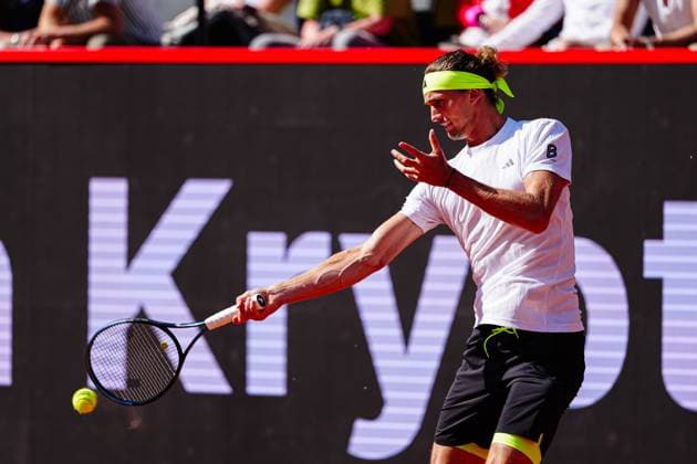 Alexander Zverev (GER) GER, Alexander Zverev (GER) vs. Alexandre Muller (FRA), Tennis, ATP, Tennis Herren 500, Bitpanda Hamburg Open, Achtelfinale, 21.05.2025 GER, Alexander Zverev (GER) vs. Alexandre Muller (FRA), Tennis, ATP 500, Bitpanda Hamburg Open, Achtelfinale, 21.05.2025 Hamburg Copyright: xEibner-Pressefoto MarcelxvonxFehrnx EP_MFN