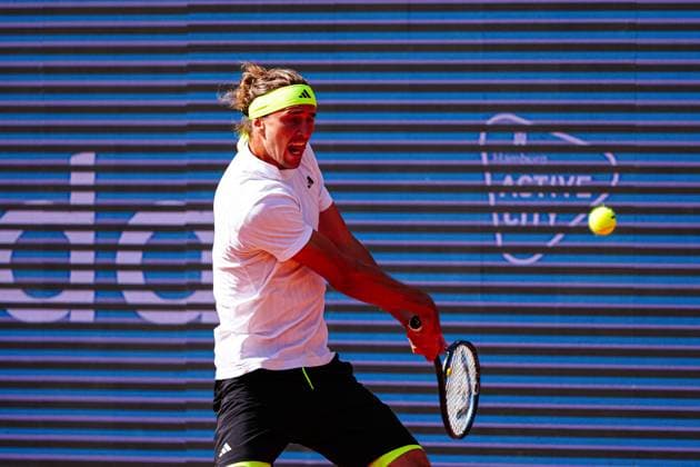 Alexander Zverev (GER) GER, Alexander Zverev (GER) vs. Alexandre Muller (FRA), Tennis, ATP, Tennis Herren 500, Bitpanda Hamburg Open, Achtelfinale, 21.05.2025 GER, Alexander Zverev (GER) vs. Alexandre Muller (FRA), Tennis, ATP 500, Bitpanda Hamburg Open, Achtelfinale, 21.05.2025 Hamburg Copyright: xEibner-Pressefoto MarcelxvonxFehrnx EP_MFN