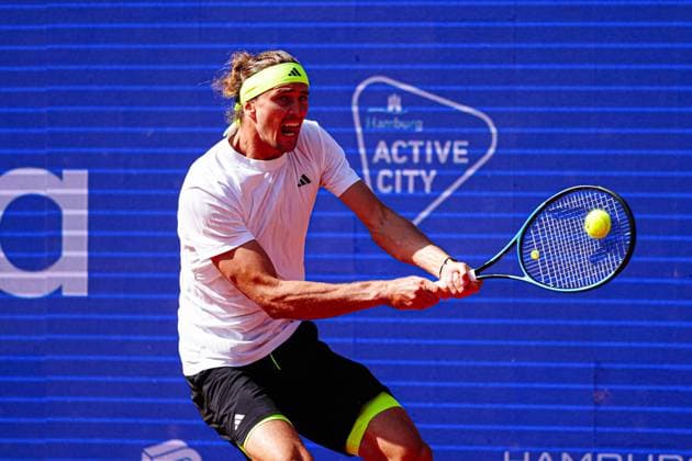 Alexander Zverev (GER) GER, Alexander Zverev (GER) vs. Alexandre Muller (FRA), Tennis, ATP, Tennis Herren 500, Bitpanda Hamburg Open, Achtelfinale, 21.05.2025 GER, Alexander Zverev (GER) vs. Alexandre Muller (FRA), Tennis, ATP 500, Bitpanda Hamburg Open, Achtelfinale, 21.05.2025 Hamburg Copyright: xEibner-Pressefoto MarcelxvonxFehrnx EP_MFN