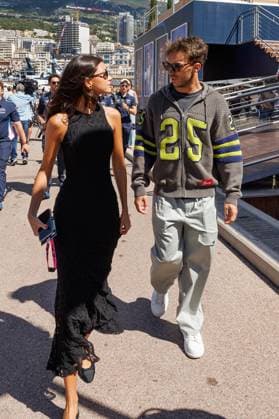 Pierre Gasly (BWT Alpine F1 Team, 10) mit Freundin Francisca Cerqueira Gomes, Grosser Preis von Monaco, Motorsport, Formel 1, Saison 2025, 23.05.2025 Grosser Preis von Monaco, Motorsport, Formel 1, Saison 2025, 23.05.2025 Copyright: xEibner-Pressefoto AlexanderxNeisx EP_ANS