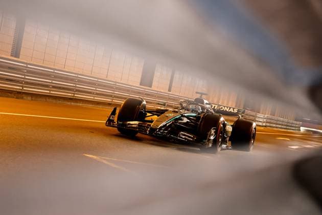 Sport Bilder des Tages George Russell (Mercedes AMG Petronas Formula One Team, 63), FP1, Freies Training 1, Free Practice 1, MCO, Formel 1 Weltmeisterschaft, Tagheuer Monaco Grand Prix, 23.05.2025 ITA, Formel 1 Weltmeisterschaft, Monaco Grand Prix, 23.05.2024 Monaco Copyright: xEibner-Pressefoto AnnikaxGrafx EP_AGF