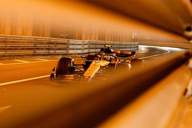 Lando Norris (McLaren Formula 1 Team, 04), FP1, Freies Training 1, Free Practice 1, MCO, Formel 1 Weltmeisterschaft, Tagheuer Monaco Grand Prix, 23.05.2025 ITA, Formel 1 Weltmeisterschaft, Monaco Grand Prix, 23.05.2024 Monaco Copyright: xEibner-Pressefoto AnnikaxGrafx EP_AGF
