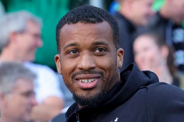 Alassane Plea (Borussia Moenchengladbach) lacht, Friendly match, FC Eintracht Rheine vs Borussia Moenchengladbach, OBI-Arena am 21. May 2025 in Rheine, Deutschland. (Foto von Marco Steinbrenner DeFodi Images) Alassane Plea (Borussia Moenchengladbach) smiles, Friendly match, FC Eintracht Rheine vs Borussia Moenchengladbach, OBI-Arena, May 21, 2025 in Rheine, Germany. (Photo by Marco Steinbrenner DeFodi Images)