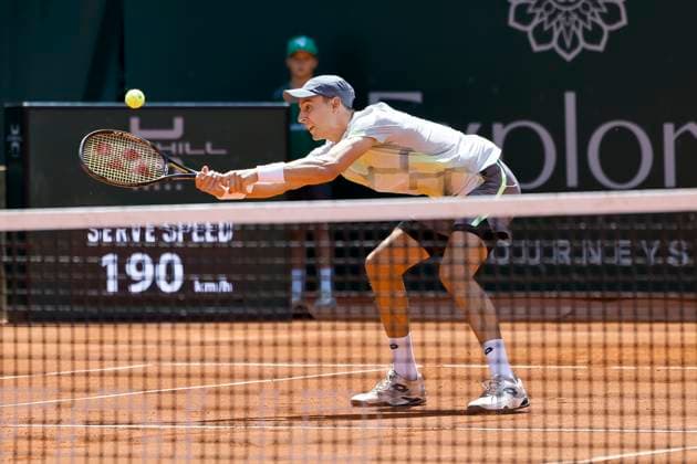 Joran Vliegen (BEL) , Schweiz, Tennis, Gonet Geneva Open ATP, Tennis Herren 250), Final Doppel,2025, Ariel Behar (URU) Joran Vliegen (BEL) vs. Sadio Doumbia (FRA) Fabien Reboul (FRA), 24.05.2025, Parc des Eaux-Vives, Genf, Schweiz Genf Parc des Eaux-Vives Genf Schweiz Copyright: xGrantxHubbsx