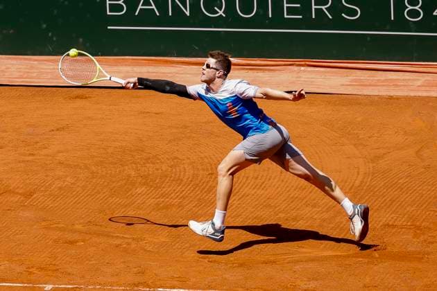 Ariel Behar (URU) , Schweiz, Tennis, Gonet Geneva Open ATP, Tennis Herren 250), Final Doppel,2025, Ariel Behar (URU) Joran Vliegen (BEL) vs. Sadio Doumbia (FRA) Fabien Reboul (FRA), 24.05.2025, Parc des Eaux-Vives, Genf, Schweiz Genf Parc des Eaux-Vives Genf Schweiz Copyright: xGrantxHubbsx