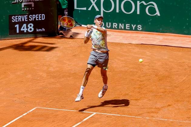 Joran Vliegen (BEL) , Schweiz, Tennis, Gonet Geneva Open ATP, Tennis Herren 250), Final Doppel,2025, Ariel Behar (URU) Joran Vliegen (BEL) vs. Sadio Doumbia (FRA) Fabien Reboul (FRA), 24.05.2025, Parc des Eaux-Vives, Genf, Schweiz Genf Parc des Eaux-Vives Genf Schweiz Copyright: xGrantxHubbsx