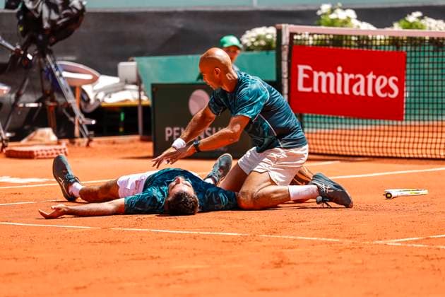 Die Gewinner, Sieger, Fabien Reboul (FRA) und Sadio Doumbia (FRA) , Schweiz, Tennis, Gonet Geneva Open ATP, Tennis Herren 250), Final Doppel,2025, Ariel Behar (URU) Joran Vliegen (BEL) vs. Sadio Doumbia (FRA) Fabien Reboul (FRA), 24.05.2025, Parc des Eaux-Vives, Genf, Schweiz Genf Parc des Eaux-Vives Genf Schweiz Copyright: xGrantxHubbsx
