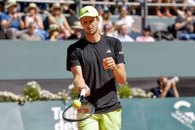 Hubert Hurkacz (POL) , Schweiz, Tennis, Gonet Geneva Open ATP, Tennis Herren 250), Final Einzel,2025, Hubert Hurkacz (POL) vs. Novak Djokovic (SRB), 24.05.2025, Parc des Eaux-Vives, Genf, Schweiz Genf Parc des Eaux-Vives Genf Schweiz Copyright: xGrantxHubbsx