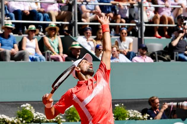 Novak Djokovic (SRB) , Schweiz, Tennis, Gonet Geneva Open ATP, Tennis Herren 250), Final Doppel,2025, Ariel Behar (URU) Joran Vliegen (BEL) vs. Sadio Doumbia (FRA) Fabien Reboul (FRA), 24.05.2025, Parc des Eaux-Vives, Genf, Schweiz Genf Parc des Eaux-Vives Genf Schweiz Copyright: xGrantxHubbsx