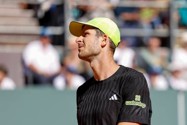 Hubert Hurkacz (POL) , Schweiz, Tennis, Gonet Geneva Open ATP, Tennis Herren 250), Final Doppel,2025, Ariel Behar (URU) Joran Vliegen (BEL) vs. Sadio Doumbia (FRA) Fabien Reboul (FRA), 24.05.2025, Parc des Eaux-Vives, Genf, Schweiz Genf Parc des Eaux-Vives Genf Schweiz Copyright: xGrantxHubbsx