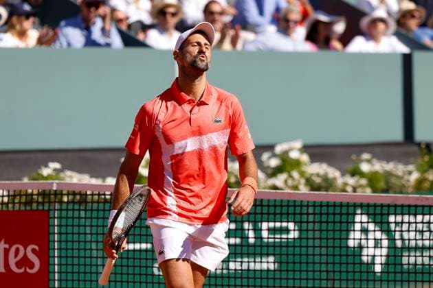 Novak Djokovic (SRB) , Schweiz, Tennis, Gonet Geneva Open ATP, Tennis Herren 250), Final Doppel,2025, Ariel Behar (URU) Joran Vliegen (BEL) vs. Sadio Doumbia (FRA) Fabien Reboul (FRA), 24.05.2025, Parc des Eaux-Vives, Genf, Schweiz Genf Parc des Eaux-Vives Genf Schweiz Copyright: xGrantxHubbsx
