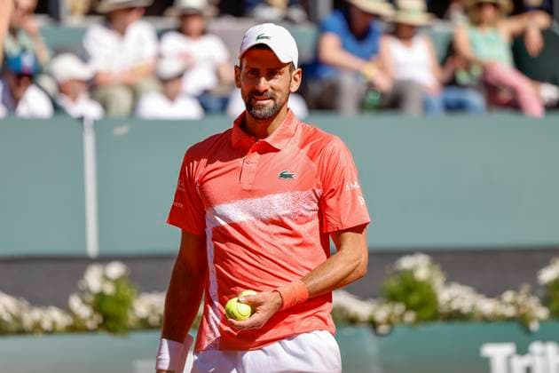 Novak Djokovic (SRB) , Schweiz, Tennis, Gonet Geneva Open ATP, Tennis Herren 250), Final Doppel,2025, Ariel Behar (URU) Joran Vliegen (BEL) vs. Sadio Doumbia (FRA) Fabien Reboul (FRA), 24.05.2025, Parc des Eaux-Vives, Genf, Schweiz Genf Parc des Eaux-Vives Genf Schweiz Copyright: xGrantxHubbsx