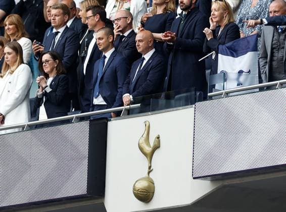 Daniel Levy the Tottenham Hotspur chairman watches the lap of honour by his team Tottenham Hotspur v Brighton & Hove Albion, Premier League, Football, Tottenham Hotspur Stadium, London, UK - 25 May 2025 EDITORIAL USE ONLY No use with unauthorised audio, video, data, fixture lists, club league logos or live services. Online in-match use limited to 120 images, no video emulation. No use in betting, games or single club league player publications. Copyright: xMattxImpey Shutterstockx 15316439bs