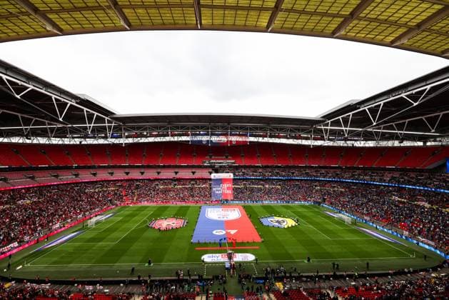 Sky Bet Every Minute Matters helium banner AFC Wimbledon v Walsall, EFL Sky Bet League Two, Play-Off Final, Football, Wembley Stadium, London, UK - 26 May 2025 EDITORIAL USE ONLY No use with unauthorised audio, video, data, fixture lists, club league logos or live services. Online in-match use limited to 120 images, no video emulation. No use in betting, games or single club league player publications. Copyright: xAndrewxFosker Shutterstockx 15316458ci