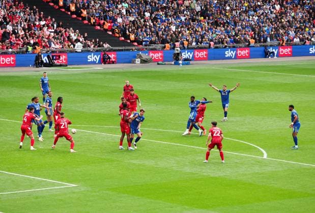 Myles Hippolyte of AFC Wimbledon scores the opening goal 1-0 AFC Wimbledon v Walsall, EFL Sky Bet League Two, Play-Off Final, Football, Wembley Stadium, London, UK - 26 May 2025 EDITORIAL USE ONLY No use with unauthorised audio, video, data, fixture lists, club league logos or live services. Online in-match use limited to 120 images, no video emulation. No use in betting, games or single club league player publications. Copyright: xAndrewxFosker Shutterstockx 15316458cp