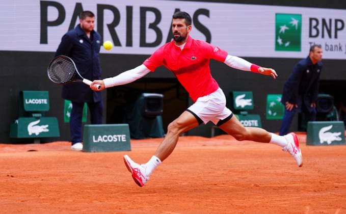 Novak Djokovic French Open Tennis, Day Three, Tennis, Roland Garros, Paris, France - 27 May 2025 EDITORIAL USE ONLY No use with unauthorised audio, video, data, fixture lists, club league logos or live services. Online in-match use limited to 120 images, no video emulation. No use in betting, games or single club league player publications. Copyright: xJavierxGarcia Shutterstockx 15314625cr