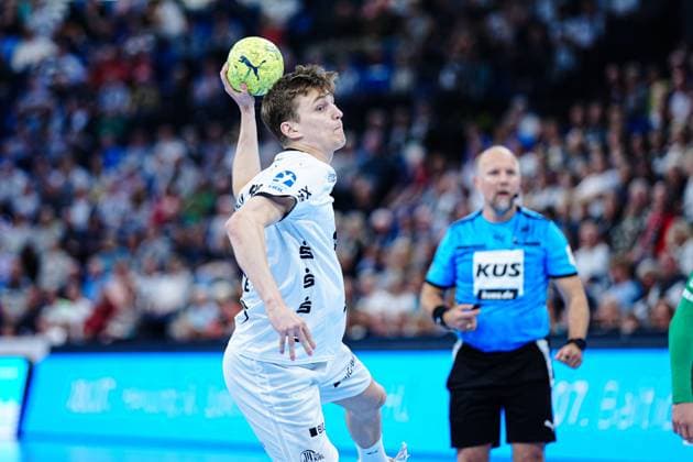 7 Meter Wurf Tor Bence Imre (THW Kiel, 91) GER, THW Kiel vs. SC DHfK Leipzig, Handball, Bundesliga, Spieltag, 31, Saison 2024 2025, 28.05.2025 GER, THW Kiel vs. SC DHfK Leipzig, Handball, Bundesliga, Spieltag, 31, Saison 2024 2025, 28.05.2025 Kiel Copyright: xEibner-Pressefoto MarcelxvonxFehrnx EP_MFN