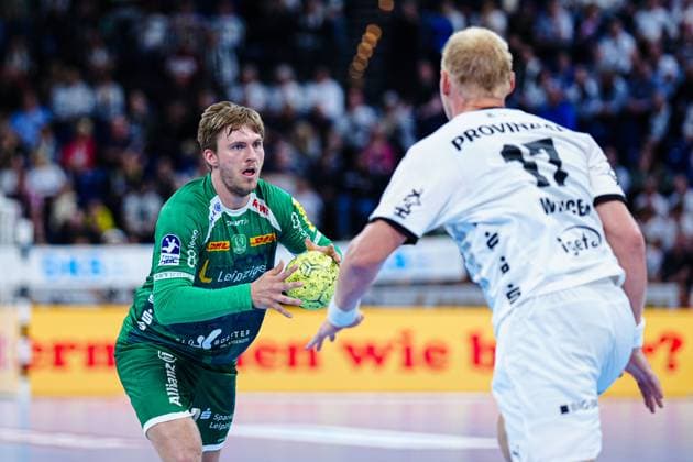 Franz Semper (SC DHfK Leipzig, 32) GER, THW Kiel vs. SC DHfK Leipzig, Handball, Bundesliga, Spieltag, 31, Saison 2024 2025, 28.05.2025 GER, THW Kiel vs. SC DHfK Leipzig, Handball, Bundesliga, Spieltag, 31, Saison 2024 2025, 28.05.2025 Kiel Copyright: xEibner-Pressefoto MarcelxvonxFehrnx EP_MFN