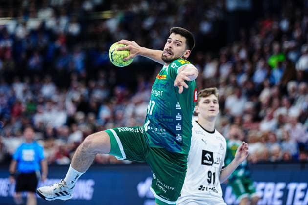 Wurf Tor Jonas Hoenicke (SC DHfK Leipzig, 97) GER, THW Kiel vs. SC DHfK Leipzig, Handball, Bundesliga, Spieltag, 31, Saison 2024 2025, 28.05.2025 GER, THW Kiel vs. SC DHfK Leipzig, Handball, Bundesliga, Spieltag, 31, Saison 2024 2025, 28.05.2025 Kiel Copyright: xEibner-Pressefoto MarcelxvonxFehrnx EP_MFN