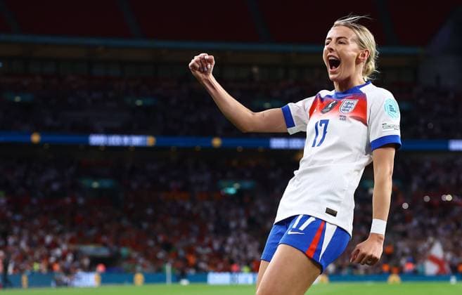 Chloe Kelly of England Women celebrates scoring a goal to make the score 6-0 England Women v Portugal Women, UEFA Women s Nations League - League A - Group 3, Football, Wembley Stadium, London, UK - 30 May 2025 EDITORIAL USE ONLY No use with unauthorised audio, video, data, fixture lists, club league logos or live services. Online in-match use limited to 120 images, no video emulation. No use in betting, games or single club league player publications. Copyright: xKieranxMcManus Shutterstockx 15330900bn