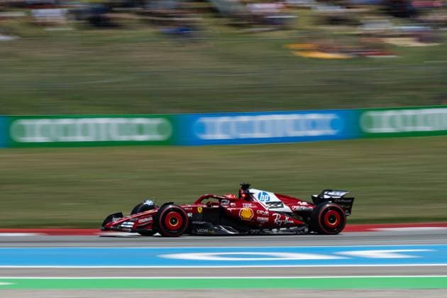 Charles Leclerc (Scuderia Ferrari HP, Monaco, 16) im SF-25, ESP, Formel 1 Weltmeisterschaft, Aramco Grand Prix von Spanien, Circuit de Barcelona Catalunya, Freies Training, Saison 2025, 31.05.2025 ESP, Formel 1 Weltmeisterschaft, Aramco Grand Prix von Spanien, Circuit de Barcelona Catalunya, Freies Training, Saison 2025, 31.05.2025 Barcelona Copyright: xEibner-Pressefoto Memmlerx EP_MMR