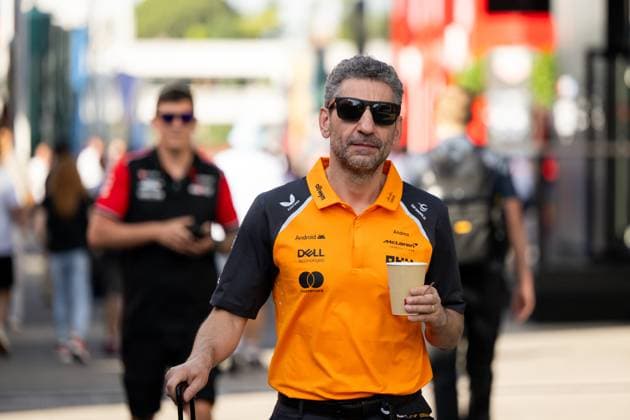 Andrea Stella (McLaren Formula 1 Team, Teamchef), ESP, Formel 1 Weltmeisterschaft, Aramco Grand Prix von Spanien, Circuit de Barcelona Catalunya, Rennen, Saison 2025, 01.06.2025 ESP, Formel 1 Weltmeisterschaft, Aramco Grand Prix von Spanien, Circuit de Barcelona Catalunya, Rennen, Saison 2025, 01.06.2025 Barcelona Copyright: xEibner-Pressefoto Memmlerx EP_MMR