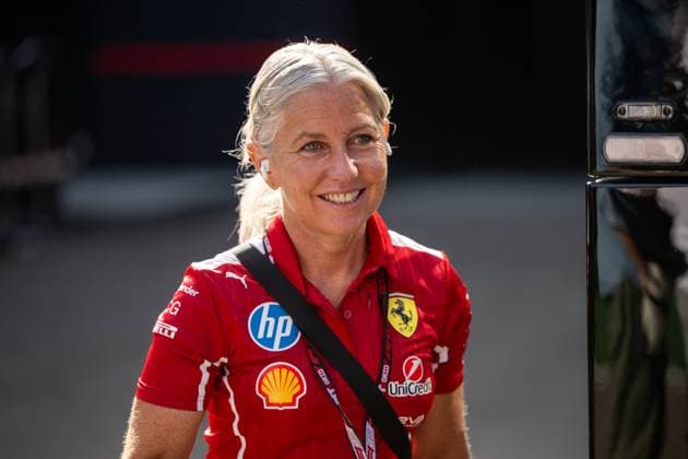 Angela Cullen (Scuderia Ferrari, Physiotherapeutin), ESP, Formel 1 Weltmeisterschaft, Aramco Grand Prix von Spanien, Circuit de Barcelona Catalunya, Rennen, Saison 2025, 01.06.2025 ESP, Formel 1 Weltmeisterschaft, Aramco Grand Prix von Spanien, Circuit de Barcelona Catalunya, Rennen, Saison 2025, 01.06.2025 Barcelona Copyright: xEibner-Pressefoto Memmlerx EP_MMR