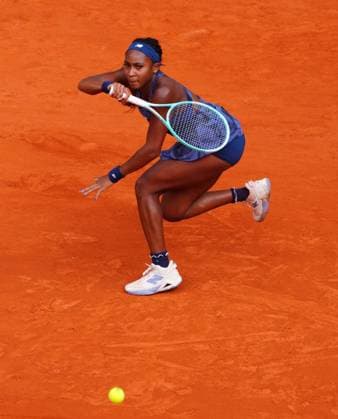 Coco Gauff in fourth round action French Open Tennis, Day Nine, Tennis, Roland Garros, Paris, France - 02 Jun 2025 EDITORIAL USE ONLY No use with unauthorised audio, video, data, fixture lists, club league logos or live services. Online in-match use limited to 120 images, no video emulation. No use in betting, games or single club league player publications. Copyright: xJavierxGarcia Shutterstockx 15335297p