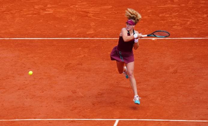 Mirra Andreeva in fourth round action French Open Tennis, Day Nine, Tennis, Roland Garros, Paris, France - 02 Jun 2025 EDITORIAL USE ONLY No use with unauthorised audio, video, data, fixture lists, club league logos or live services. Online in-match use limited to 120 images, no video emulation. No use in betting, games or single club league player publications. Copyright: xJavierxGarcia Shutterstockx 15335297s