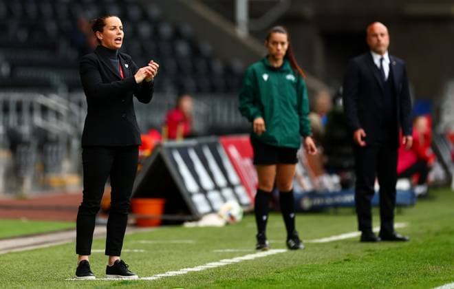 Wales Women Head Coach Rhian Wilkinson. Wales Women v Italy Women, UEFA Women s Nations League - League A - Group 4, Football, Swansea.com Stadium, Swansea, Wales, UK - 03 Jun 2025 EDITORIAL USE ONLY No use with unauthorised audio, video, data, fixture lists, club league logos or live services. Online in-match use limited to 120 images, no video emulation. No use in betting, games or single club league player publications. Copyright: xJamesxMarsh Shutterstockx 15338010aq