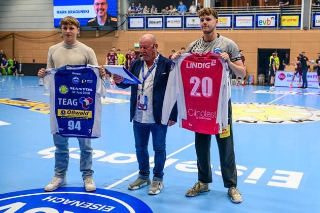 Bastian Freitag (TW, ThSV Eisenach) zurück in Eisenach. GER, ThSV Eisenach gegen 1 VfL Potsdam, Handball, 1. Bundesliga, 33.Spieltag, Saison 2024 2025, 04.06.2025 GER, ThSV Eisenach gegen 1 VfL Potsdam, Handball, 1. Bundesliga, 33.Spieltag, Saison 2024 2025, 04.06.2025 Eisenach Copyright: xEibner-Pressefoto MartinxHerbstx EP_MHT